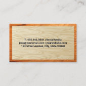 Carte De Visite Groupe de chiens | Arrière - plan bois (Dos)