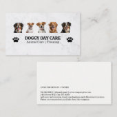 Carte De Visite Groupe de chiens | Protection des animaux | Boutiq (Devant / Derrière)