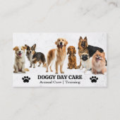 Carte De Visite Groupe de chiens | Protection des animaux | Format (Devant)