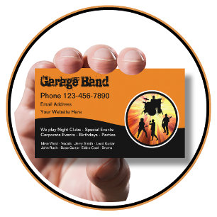 Carte De Visite Groupe de garage cool rock and roll
