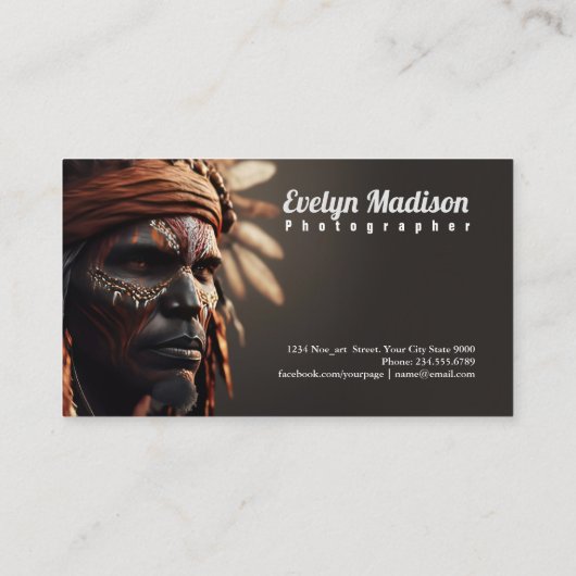 Carte De Visite groupe de génération ai australie autochtone g676 (Dos)