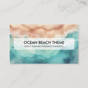Carte De Visite Groupe de planification d'événements d'Ocean Beach
