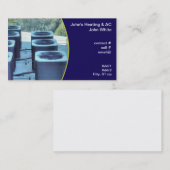 Carte De Visite groupe de pompes à chaleur extérieures (Devant / Derrière)