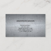 Carte De Visite Groupe Monogramme de luxe | MOTIF ABSTRAIT (Dos)