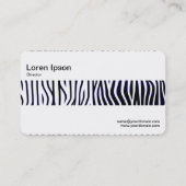 Carte De Visite Groupe moyen - Robo-Zebra (Dos)