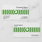 Carte De Visite Groupe moyen - Spiral - Avocado Green (Devant / Derrière)