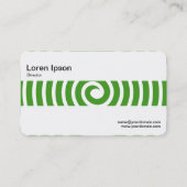 Carte De Visite Groupe moyen - Spiral - Avocado Green (Dos)