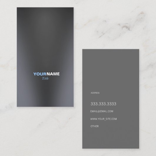 Carte De Visite Groupon Metall (Devant / Derrière)