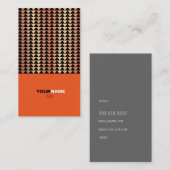 Carte De Visite Groupon moderne orange (Devant / Derrière)