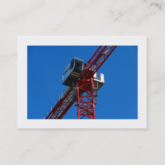 Carte De Visite Grue à tour (Devant)