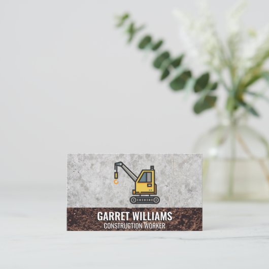 Carte De Visite Grue | Construction (Debout devant)