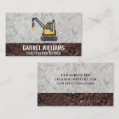 Carte De Visite Grue | Construction (Devant / Derrière)