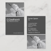 Carte De Visite Grue Cumulonimbus - Gris 70pc (Devant / Derrière)