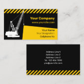 Carte De Visite Grue de construction (Devant / Derrière)