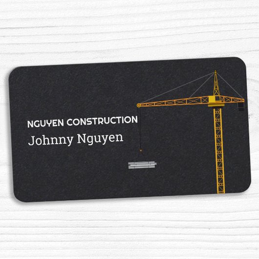 Carte De Visite Grue de construction