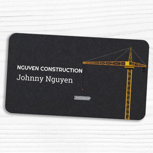 Carte De Visite Grue de construction