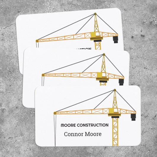 Carte De Visite Grue de construction