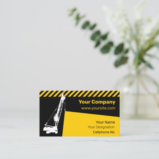 Carte De Visite Grue de construction (Debout devant)