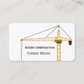 Carte De Visite Grue de construction (Devant)