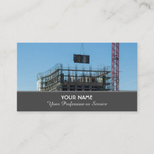 Carte De Visite Grue de construction et grue tour spécialiste bus