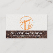 Carte De Visite Grue de construction | Jetée (Devant)