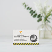 Carte De Visite Grue de construction | Journal immobilier (Debout devant)