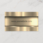 Carte De Visite Grue de construction | Ville Skyline | Or métalliq (Dos)