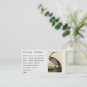Carte De Visite Grue de Sandhill d'Audubon's Birds of America (Debout devant)