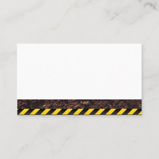 Carte De Visite Grue du véhicule de construction (Dos)