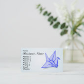 Carte De Visite Grue en papier Arts et Artisanat (Debout devant)