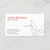 Carte De Visite Grue Origami moderne créative (Devant)