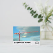 Carte De Visite Grue rouge (Debout devant)