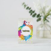 Carte de visite grunge (Debout devant)