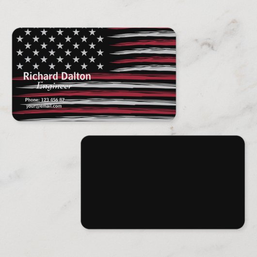 Carte De Visite Grunge (Devant / Derrière)