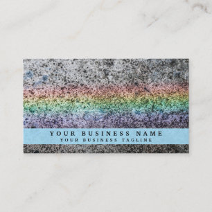 Carte De Visite Grunge arc-en-ciel