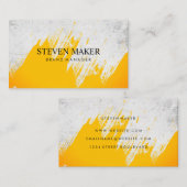 Carte De Visite Grunge Arrière - plan | Expressif brossé (Devant / Derrière)