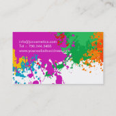 CARTE DE VISITE GRUNGE AUDACIEUX DE MAQUILLEUR (Dos)