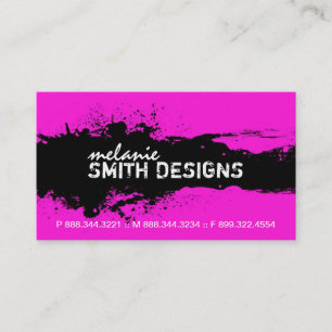 Carte de visite grunge audacieux et vibrant