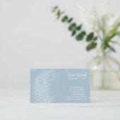 Carte De Visite Grunge Blanc (Debout devant)