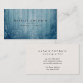 Carte De Visite Grunge Bleu (Devant / Derrière)