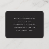 Carte De Visite Grunge Bleu Noir Deux Tons (Dos)