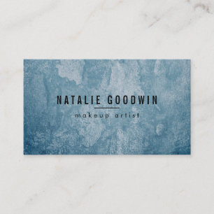 Carte De Visite Grunge Blue Contemporary