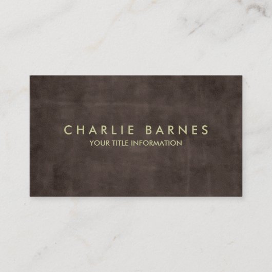 Carte de visite Grunge Brown (Devant)