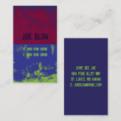 Carte De Visite Grunge-Carte 1 (Devant / Derrière)