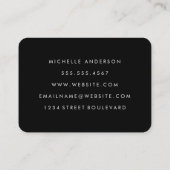 Carte De Visite Grunge chic minimaliste (Dos)