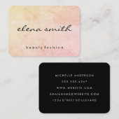 Carte De Visite Grunge chic minimaliste (Devant / Derrière)