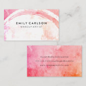 Carte De Visite Grunge coloré moderne (Devant / Derrière)