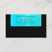 Carte De Visite Grunge colorée à l'oeil (Dos)