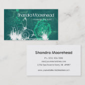 Carte de visite grunge cosmique de thérapeute de (Devant / Derrière)