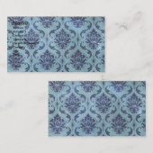 Carte De Visite Grunge Damask (Devant / Derrière)